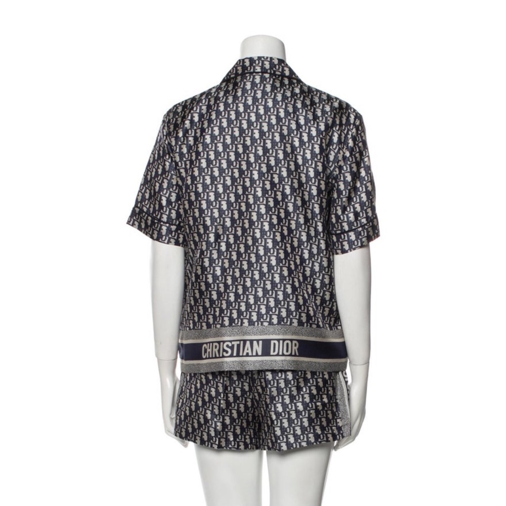 ‼️‼️PRICE FIRM‼️‼️ DIOR CHEZ MOI Oblique Silk Twill Set of Shorts &Top Size 40 - Picture 3 of 7